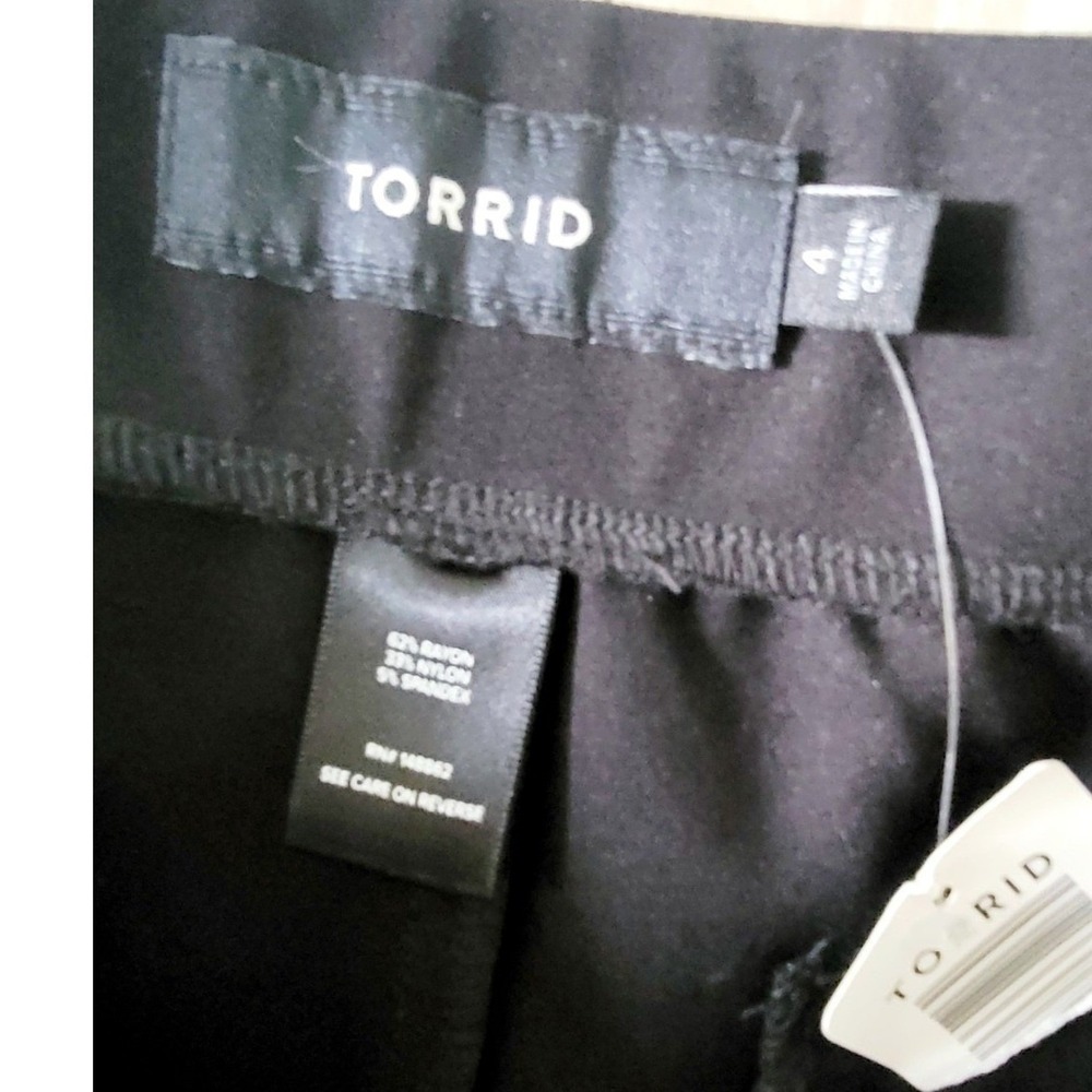Torrid 4 Womens Black Ponte Zipper Pocket Jogger‎ Pants Size 4X Plus NWT - Picture 9 of 11